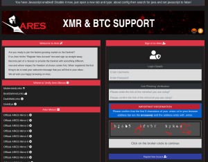 ares market darknet