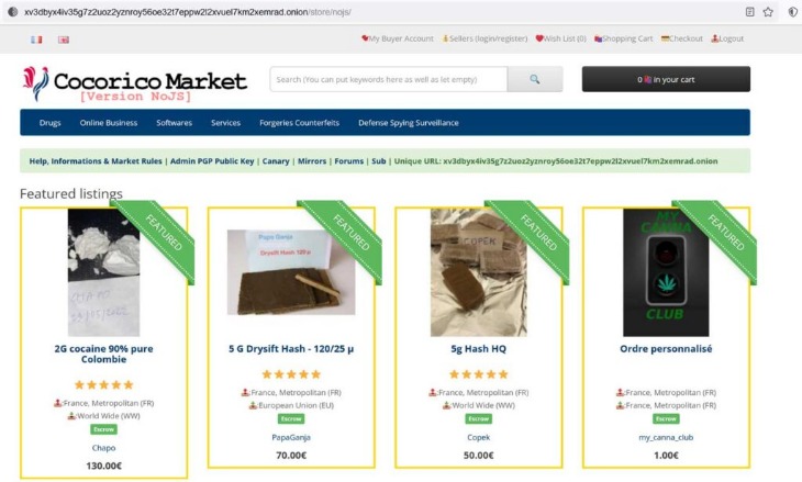 Cocorico Market darknet