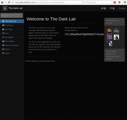 the dark web search engine